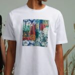 t-shirt con stampa Over/D