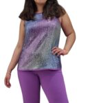 blusa paillettes Edas