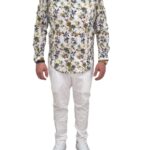 camicia fiori Over/D