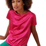blusa effetto raso Rinascimento