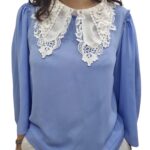 blusa con colletto