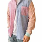 camicia righe multicolor Over/D