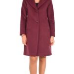 Cappotto midi in velour Rinascimento